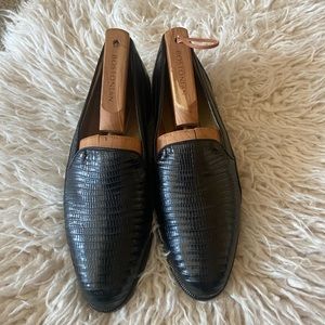 VINTAGE MEZLAN SLIPONS GENUINE LIZARD 8 M